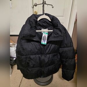 Hudson Jeans Black Puffer Jacket with Tag